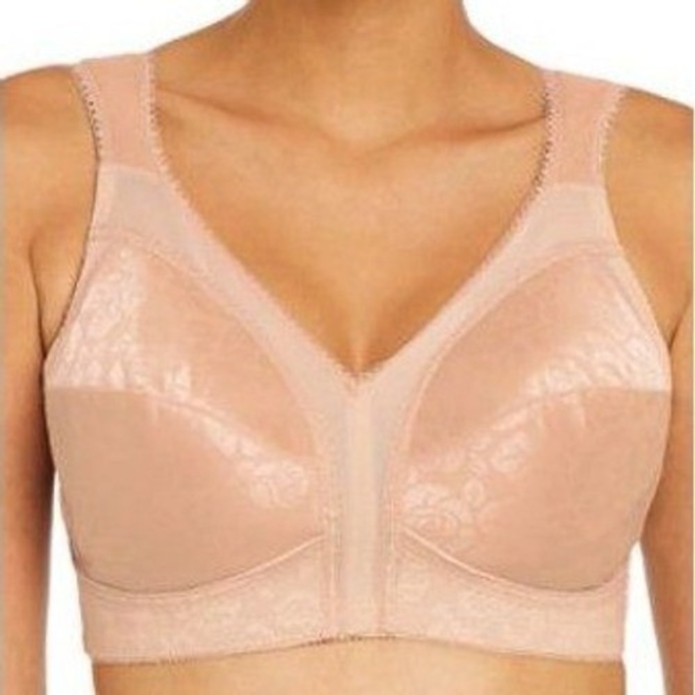 Playtex Womens 18 Hour Shoulder Comfort Bra Cafe 42C Wireless Feminine NWT